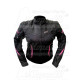 motoros kabát ASHLEY, Méret: M, fekete pink csíkkal, poliészter anyagból, CE jóváhagyott protektorok, NŐI, MZONE