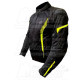 motoros kabát ROBERT, méret: XXL, fekete neon csíkkal ,poliészter anyag és háló kombinációja, CE jóváhagyott protektorok, FÉRFI