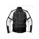 motoros kabát WILLIAM, méret: S, fekete-fehér,poliészter anyagból, CE jóváhagyott protektorok, MZONE