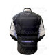 motoros kabát WILLIAM, méret: XL, fekete-fehér, poliészter anyagból, CE jóváhagyott protektorok, férfi, MZONE