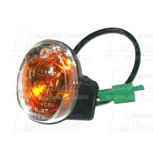 irányjelző első jobb MBK BOOSTER 50 (03-) / YAMAHA BWS 50 (03-) komplett átlátszó 12V 10W Ba15s R10W