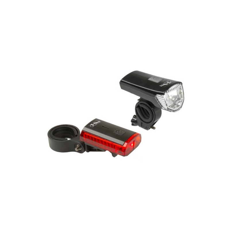 kerékpár lámpa akkumulátoros, első + hátsó szett, USB-vel újratölthetős M-WAVE Atlas K 11