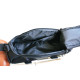 kerékpár táska csomagtartóra, világítással 410x180x180 mm, anyaga: 600D poliészter hálós szorító anyag, tépőzárasvízálló cipzár