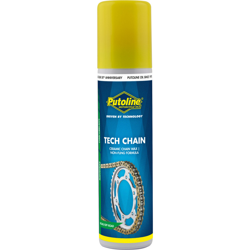 Putoline Tech Chain (Ceramic Wax) kerámiás lánckenő aerosol sport és profi használatra O-ring, MX lánchoz 75 ml