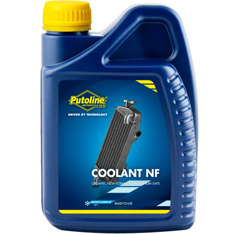PUTOLINE COOLANT NF. Hűtőfolyadék, azonnal használható, szerves hűtőfolyadék. Kiváló védelmet biztosít. Fagyvédelem: -38 ° C-ig.