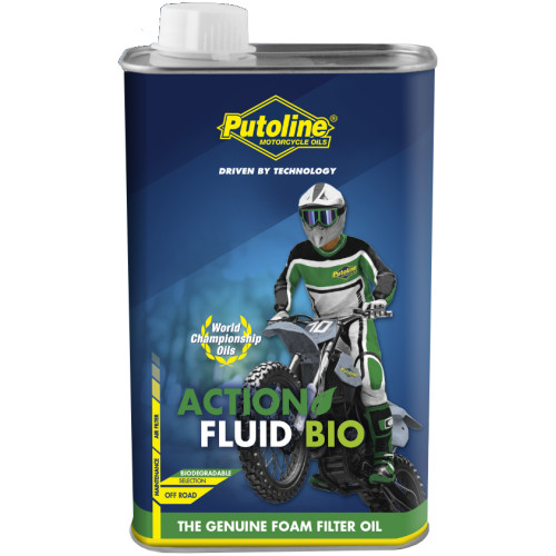 Putoline Action Fluid Bio kiváló minőségű, biológiailag lebomló hab állagú légszűrő olaj Kiszerelés: 1 liter