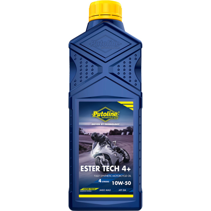 PUTOLINE Ester Tech 4 10W-50 egy teljesen szintetikus, kiváló teljesítményű 4 ütemű verseny motorolaj. A kiváló minőségű alapola
