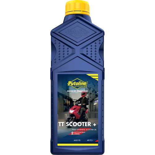 PUTOLINE TT Scooter nagy teljesítményű 2 ütemű olaj. A kiváló minőség miatt a termék nagyon alkalmas a modern replika verseny r