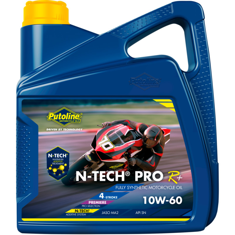 PUTOLINE N-TECH® PRO R+ 10W-60 motorkerékpár-olaj. Kiszerelés: 4L