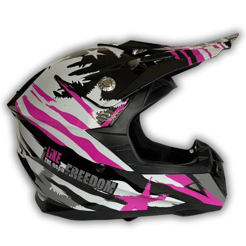 bukósisak cross PINK KIDS gyerek, XL (53cm) MZONE