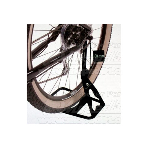 kerékpár állvány 12-29 col-ig hátsó tengelyre, állítható magasággal 215mm-365mm, fekete, M-Wave logóval, Német Minőség