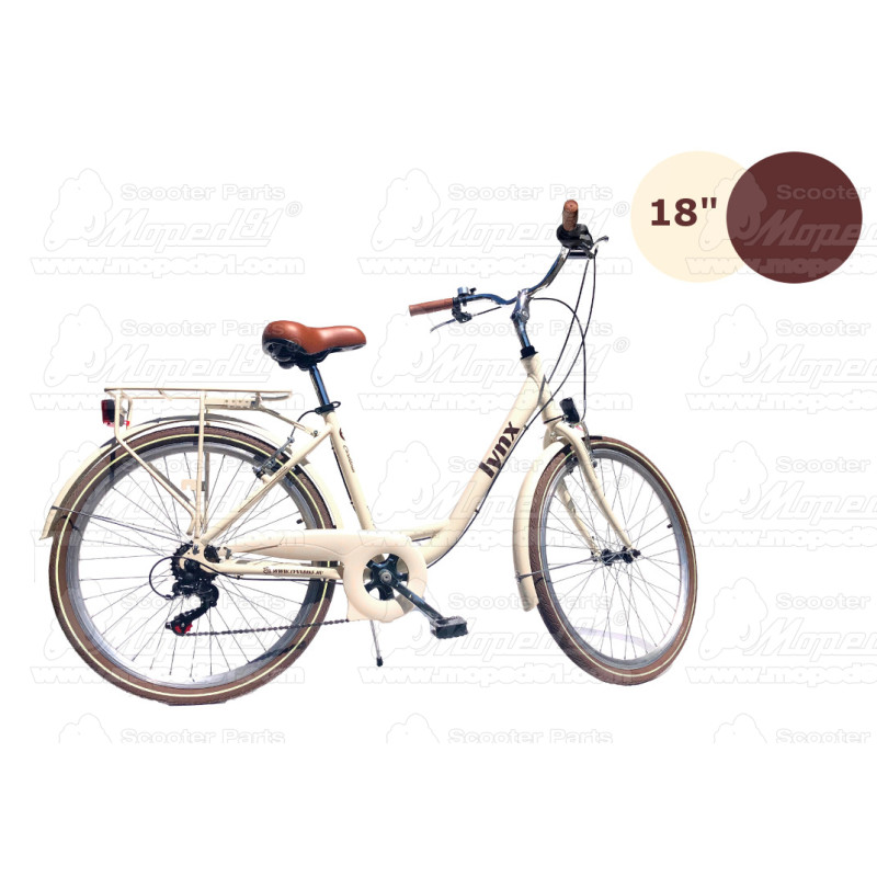 LYNX Kerékpár 28" 6 seb. 18" váz beige LADY CARIBBEAN- CITY ( súly: 15,3 kg)