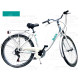 LYNX Kerékpár 28" 6 seb. 18" váz white-türkiz CARIBBEAN- CITY ( súly: 15,3 kg)