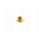 embléma, kitűző SIMSON SCHWALBE KR51 / MOPED SR4-2,-3,-4 méret: 20 mm, arany (348630) Német Minőség EAST ZONE 