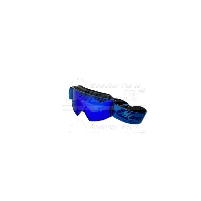 szemüveg cross dupla karc-, és páramentes felülettel ellátott szürke cilinderes lencsével, teljes revo kék bevonattal, 3rétegű s