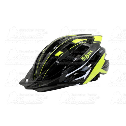 kerékpár fejvédő FLASH, M (55-58), unisex fekete-zöld, stabil szerkezet, szilárdabb és tartósabb,állítható hevedercsatt, könnyeb