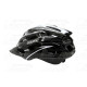 kerékpár fejvédő FLASH, M (55-58), unisex fekete-ezüst, stabil szerkezet, szilárdabb és tartósabb,állítható hevedercsatt, könnye