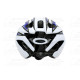 kerékpár fejvédő FLASH, S (51-54), unisex fehér-kék, stabil szerkezet, szilárdabb és tartósabb,állítható hevedercsatt, könnyebbe