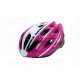 kerékpár fejvédő SWAN, M (55-58), női, fehér-pink alakítható szerkezet, szilárdabb és tartósabb,állítható hevedercsatt, könnyeb