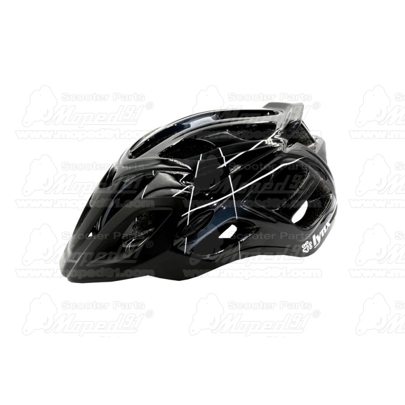 kerékpár fejvédő BLACK MOTION, L (58-61), unisex, fekete,stabil szerkezet, szilárdabb és tartósabb,állítható hevedercsatt, könny