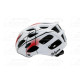 kerékpár fejvédő RED MOTION, L (58-61), unisex,fehér- piros, stabil szerkezet, szilárdabb és tartósabb,állítható hevedercsatt, k