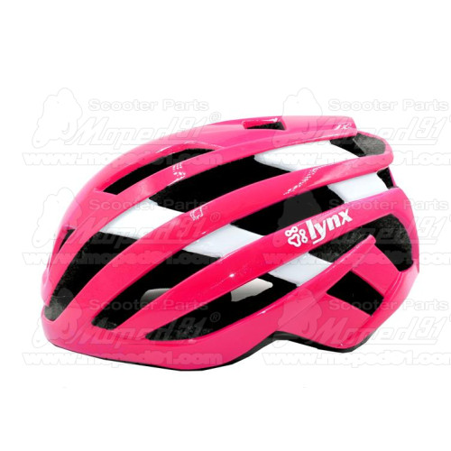kerékpár fejvédő LINE PINK, M (55-58), női, pink-fehér, stabil szerkezet, szilárdabb és tartósabb,állítható hevedercsatt, könnye