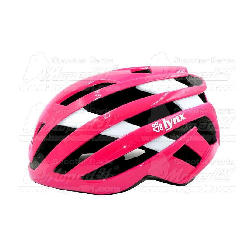 kerékpár fejvédő LINE PINK, L (58-61), női, pink-fehér, stabil szerkezet, szilárdabb és tartósabb,állítható hevedercsatt, könnye
