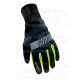 kerékpáros kesztyű, TYSON, M méret, hosszú ujjas, fekete-neon, szélálló, meleg anyag a kézfejen a téli védelem érdekében, amara/