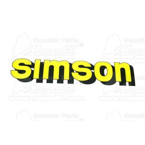 matrica SIMSON tankra sárga